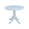 International Concepts Round 36 in Rd Top Pedestal Table, 12 in Leaf, 28.9 inH, Dining Height, White, 36 W, 48 L, Wood K08-36RXT - alternate 1